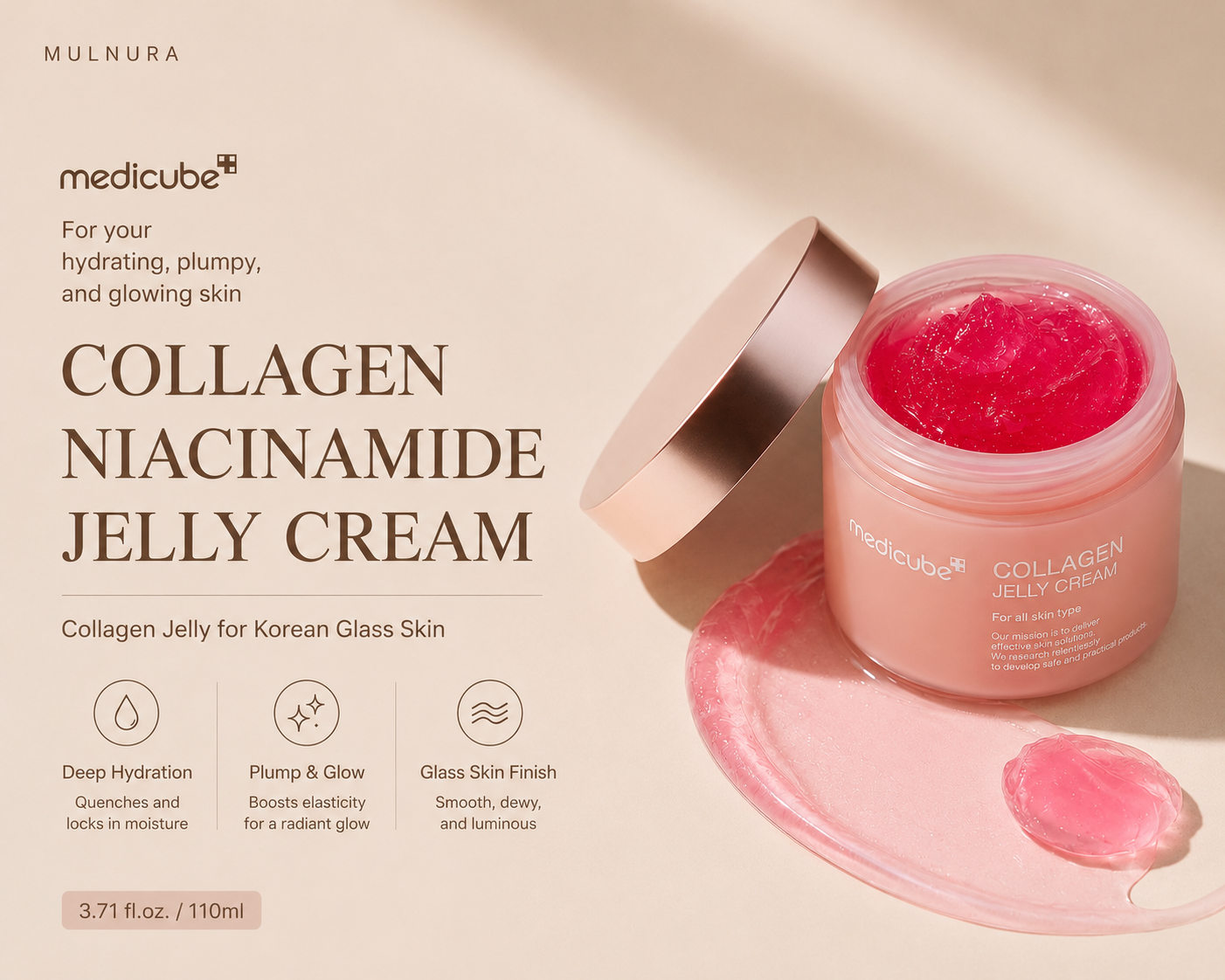Medicube Glow Up Duo Set | Zero Pore Pads + Collagen Jelly Cream