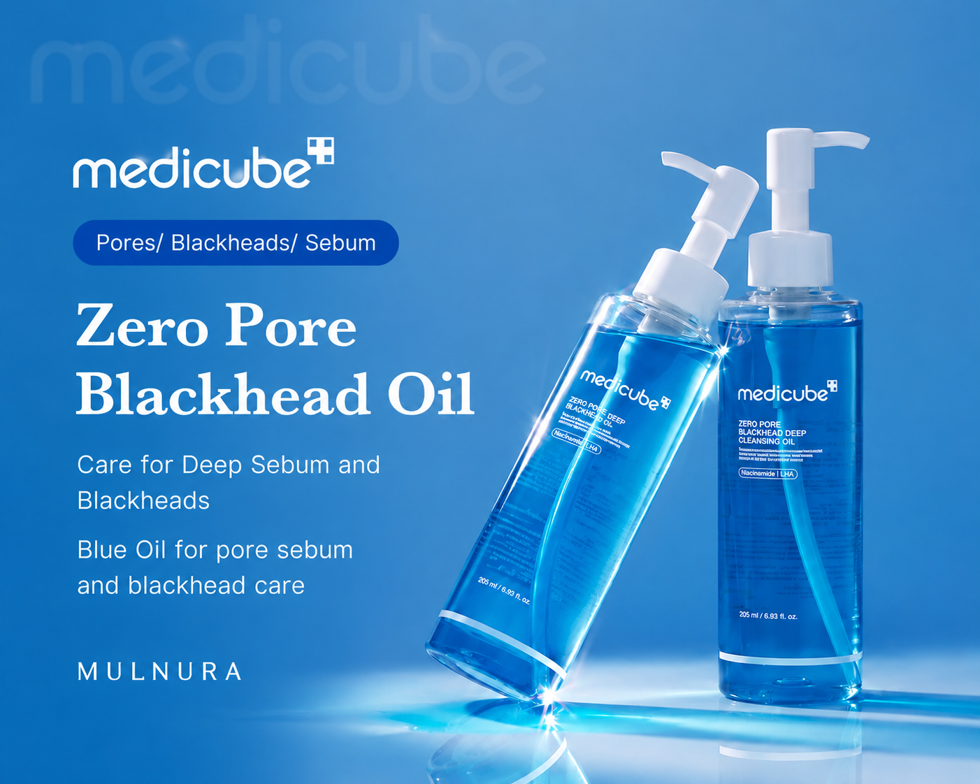 Medicube Pore Purifying Duo Set | Zero Pore Blackhead Deep Pore Cleansing Oil + Zero Pore Blackhead Mud Mask