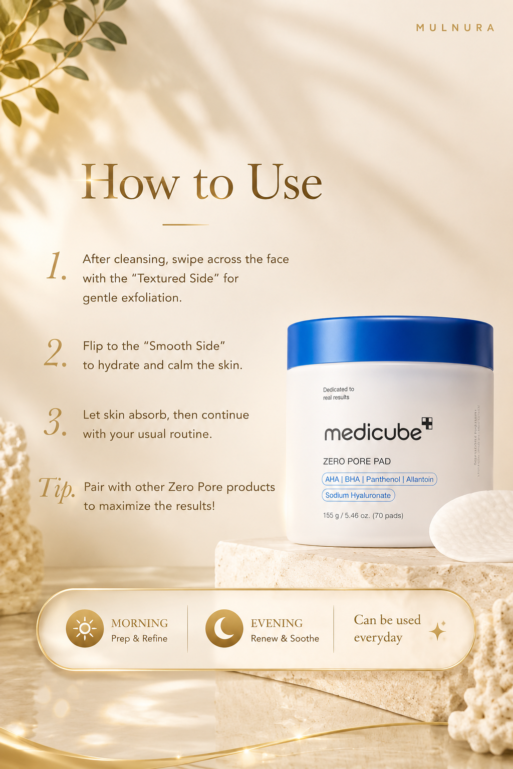 Medicube Zero Pore Duo Set | Zero Pore Pads + Red Succinic Acid Peeling Pads
