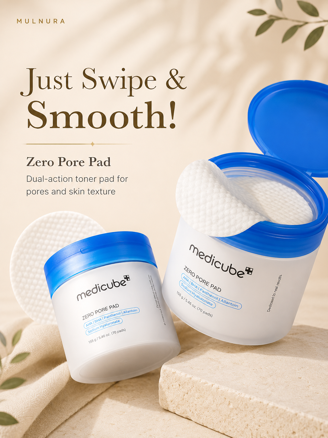 Medicube Zero Pore Duo Set | Zero Pore Pads + Red Succinic Acid Peeling Pads