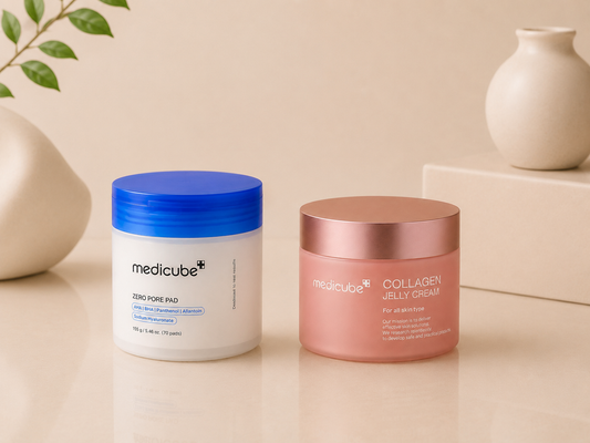 Medicube Glow Up Duo Set | Zero Pore Pads + Collagen Jelly Cream