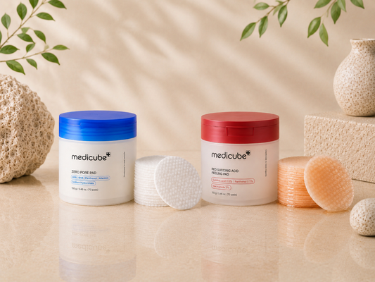 Medicube Zero Pore Duo Set | Zero Pore Pads + Red Succinic Acid Peeling Pads