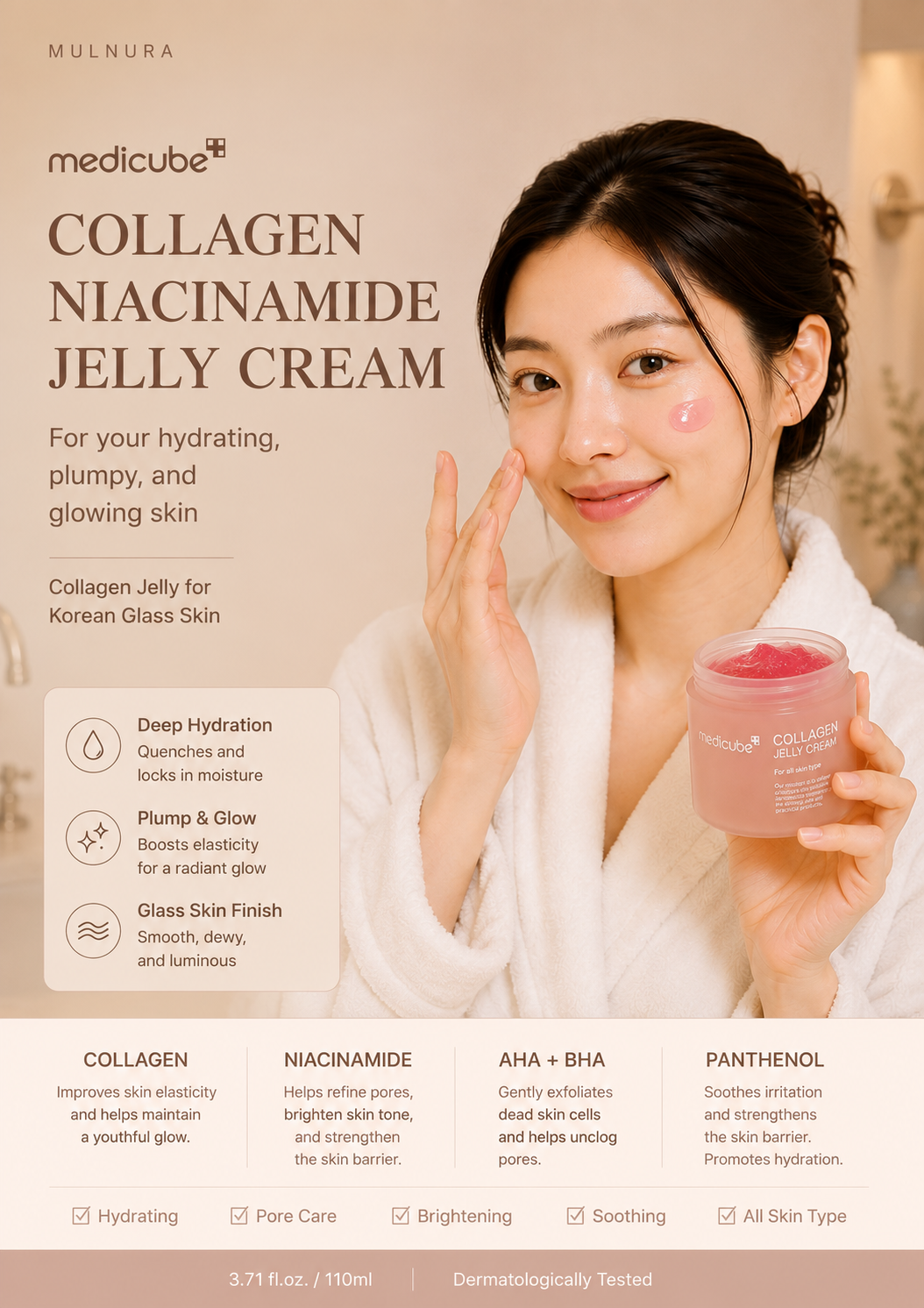 Medicube Glow Up Duo Set | Zero Pore Pads + Collagen Jelly Cream